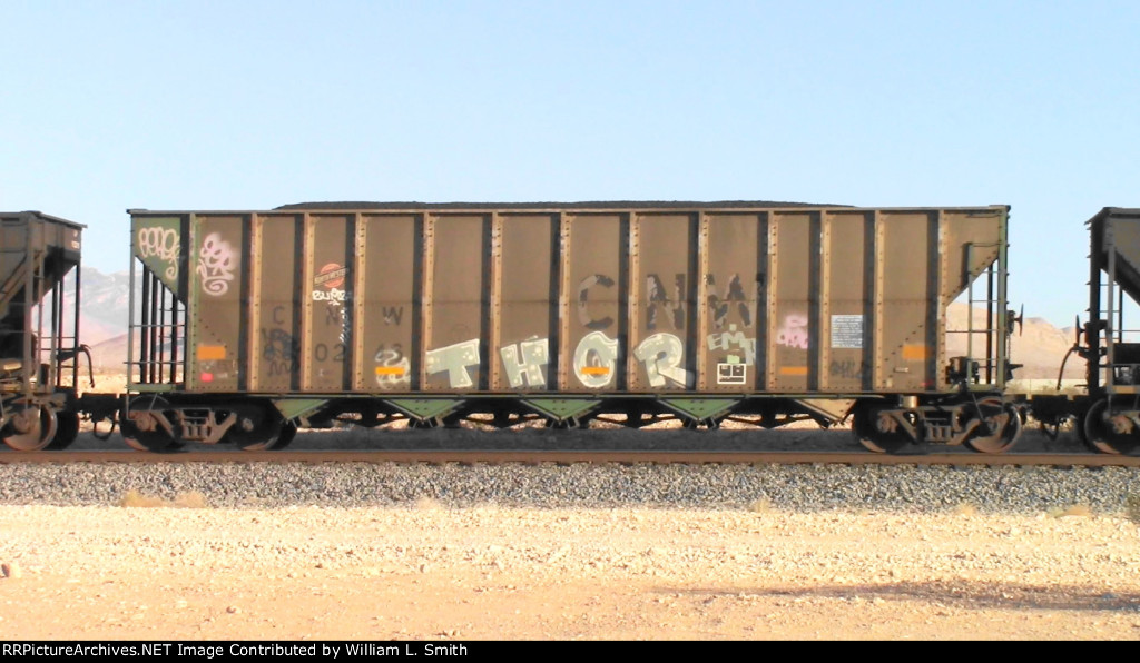 WB Loaded Coal Hooper Frt at Erie NV W-Pshr -56